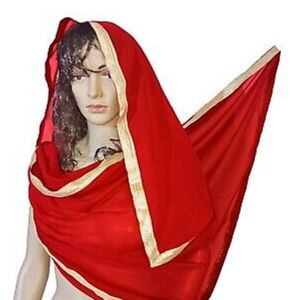 GULL NOOR red scarf